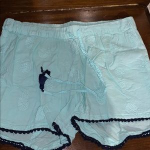 Blue comfortable sleep shorts